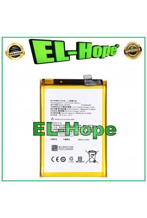 BATTERIA BLP841 PER OPPO REALME 8 RMX3085 5000 mAh QUALITA' PARI ORIGINALE BATTERIA BLP841 PER OPPO REALME 8 RMX3085 5000 mAh QUALITA' PARI ORIGINALE