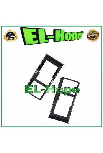 SLOT CARRELLO VANO SCHEDA NANO SIM + MICRO SD PER TCL 20L T774H ALLOGGIO NERO