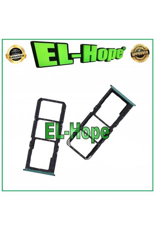 SLOT CARRELLO VANO SIM SCHEDA MICRO SD PER OPPO REALME NARZO 30A RMX2156 VERDE SLOT CARRELLO VANO SIM SCHEDA MICRO SD PER OPPO REALME NARZO 30A RMX2156 VERDE