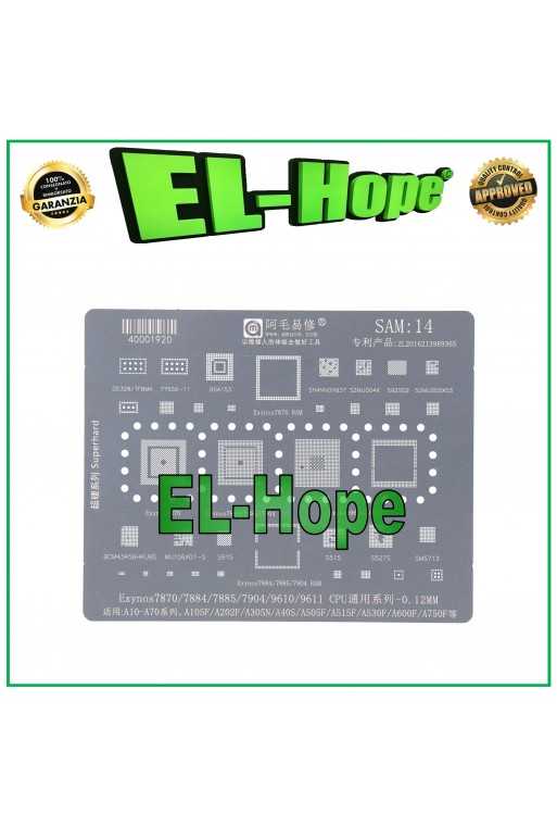 STENCIL REBALLING IC CPU EXYNOS CHIP PER SAMSUNG GALAXY A30 SM-A305