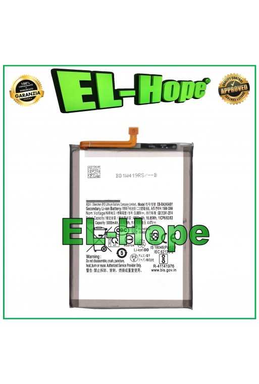 BATTERIA EB-BA245ABY PER SAMSUNG GALAXY A24 4G (2023) SM-A245 PARI ORIGINALE BATTERIA EB-BA245ABY PER SAMSUNG GALAXY A24 4G (2023) SM-A245 PARI ORIGINALE