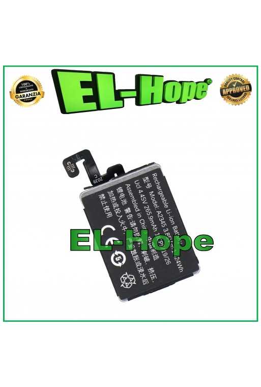 BATTERIA PER APPLE WATCH SERIE 6 GENERAZIONE 40 mm BATTERY A2345 265 mAh BATTERIA PER APPLE WATCH SERIE 6 GENERAZIONE 40 mm BATTERY A2345 265 mAh