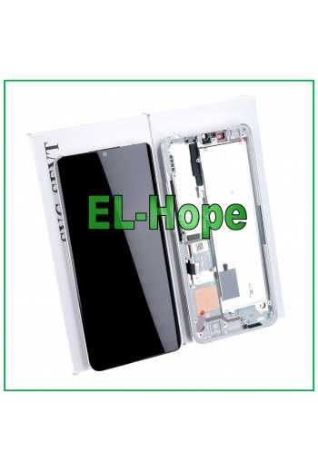DISPLAY LCD FRAME ORIGINALE XIAOMI Mi NOTE 10 /10 Pro TOUCH SCREEN BIANCO SILVER