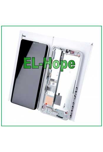 DISPLAY LCD FRAME ORIGINALE XIAOMI Mi NOTE 10 /10 Pro TOUCH SCREEN BIANCO SILVER