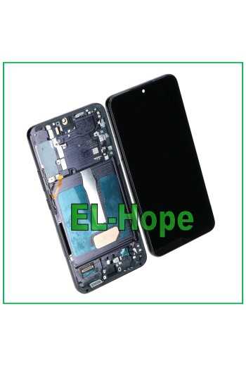 DISPLAY LCD TFT FRAME PER SAMSUNG GALAXY S22+ PLUS SM-S906 TOUCH SCHERMO NERO