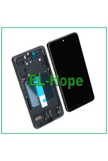 DISPLAY LCD TFT FRAME PER SAMSUNG GALAXY S21 FE SM-G990B TOUCH SCHERMO NERO