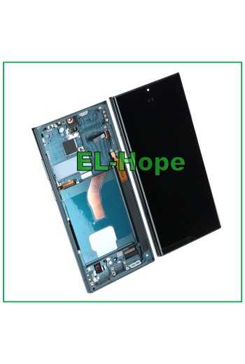 DISPLAY LCD OLED + FRAME TOUCH PER SAMSUNG GALAXY S22 ULTRA 2022 SM-S908 VERDE
