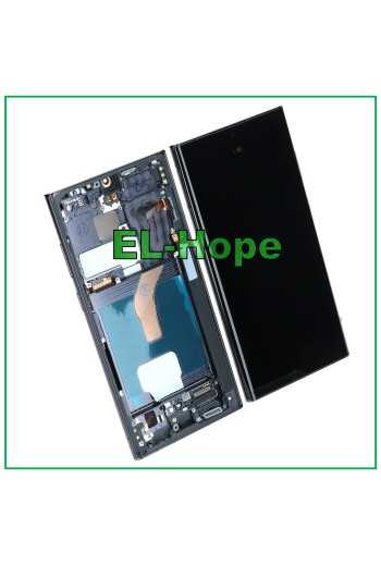 DISPLAY LCD OLED + FRAME TOUCH PER SAMSUNG GALAXY S22 ULTRA 2022 SM-S908 NERO