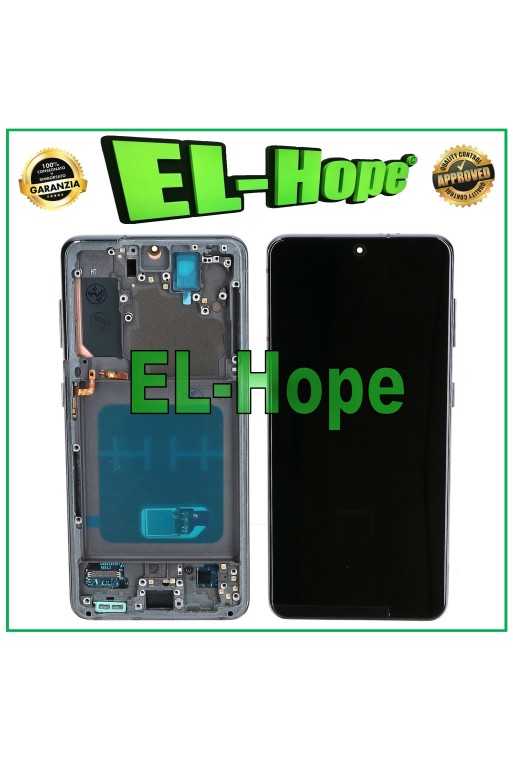 DISPLAY LCD OLED FRAME PER SAMSUNG GALAXY S21 SM-G991 TOUCH SCREEN VETRO NERO DISPLAY LCD OLED FRAME PER SAMSUNG GALAXY S21 SM-G991 TOUCH SCREEN VETRO NERO
