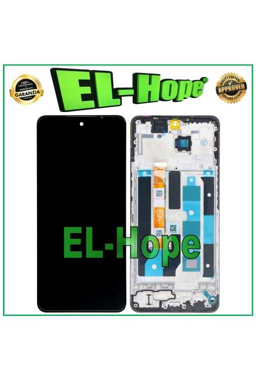 DISPLAY LCD + FRAME PER OPPO REALME C65 5G RMX3910 TOUCH SCREEN VETRO ASSEMBLATO DISPLAY LCD + FRAME PER OPPO REALME C65 5G RMX3910 TOUCH SCREEN VETRO ASSEMBLATO