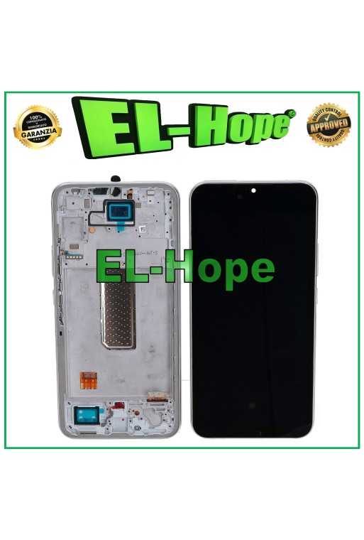 DISPLAY LCD OLED + FRAME PER SAMSUNG GALAXY A34 5G SM-A346B TOUCH SCREEN SILVER DISPLAY LCD OLED + FRAME PER SAMSUNG GALAXY A34 5G SM-A346B TOUCH SCREEN SILVER