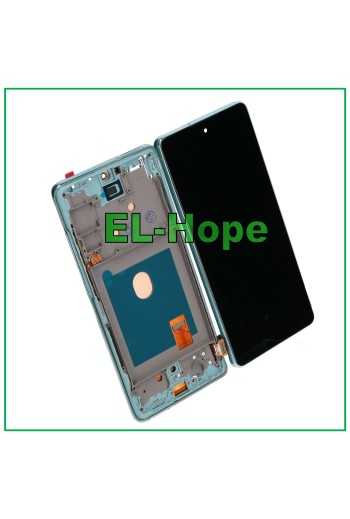 DISPLAY TOUCH LCD OLED + FRAME PER SAMSUNG GALAXY S20 FE SM G780F G781 VERDE
