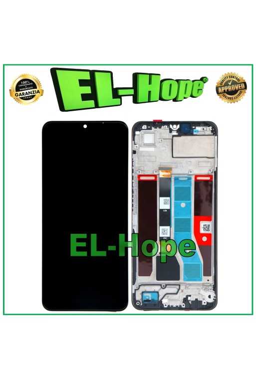 DISPLAY LCD PER OPPO REALME NOTE 50 RMX3834 TOUCH SCREEN VETRO SCHERMO NERO DISPLAY LCD PER OPPO REALME NOTE 50 RMX3834 TOUCH SCREEN VETRO SCHERMO NERO