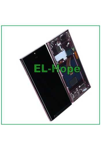 DISPLAY LCD TFT + FRAME TOUCH PER SAMSUNG GALAXY S22 ULTRA 2022 SM-S908 BURGUNDY