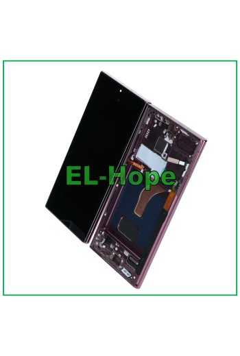 DISPLAY LCD TFT + FRAME TOUCH PER SAMSUNG GALAXY S22 ULTRA 2022 SM-S908 BURGUNDY