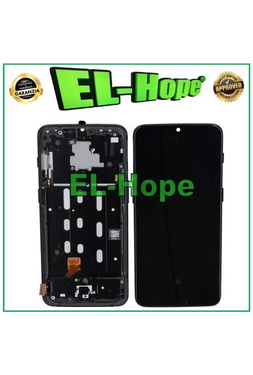 DISPLAY LCD OLED + FRAME PER ONEPLUS 6T A6010 A6013 TOUCH SCREEN SCHERMO NERO DISPLAY LCD OLED + FRAME PER ONEPLUS 6T A6010 A6013 TOUCH SCREEN SCHERMO NERO
