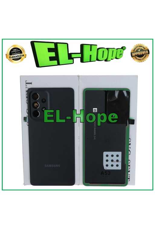 COPRI BATTERIA ORIGINALE SAMSUNG GALAXY A53 5G SM-A536B SCOCCA POSTERIORE NERO COPRI BATTERIA ORIGINALE SAMSUNG GALAXY A53 5G SM-A536B SCOCCA POSTERIORE NERO