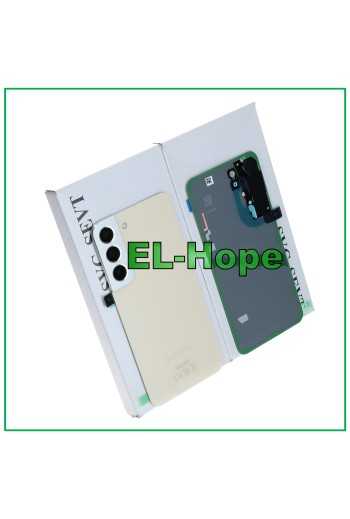 COPERCHIO BATTERIA ORIGINALE SAMSUNG GALAXY S22 SM-S901 VETRO CASE SCOCCA CREAM