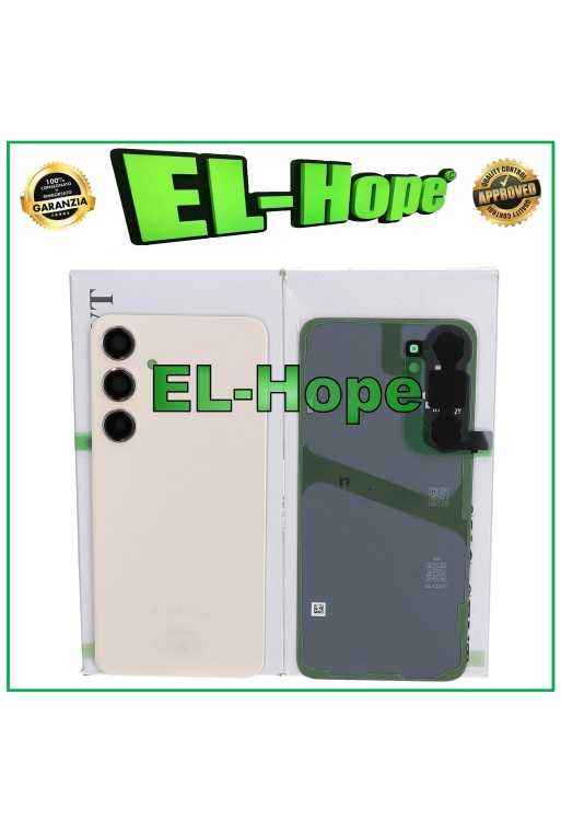 COPERCHIO BATTERIA ORIGINALE SAMSUNG GALAXY S24 PLUS SM-S926 VETRO CASE CREMA COPERCHIO BATTERIA ORIGINALE SAMSUNG GALAXY S24 PLUS SM-S926 VETRO CASE CREMA