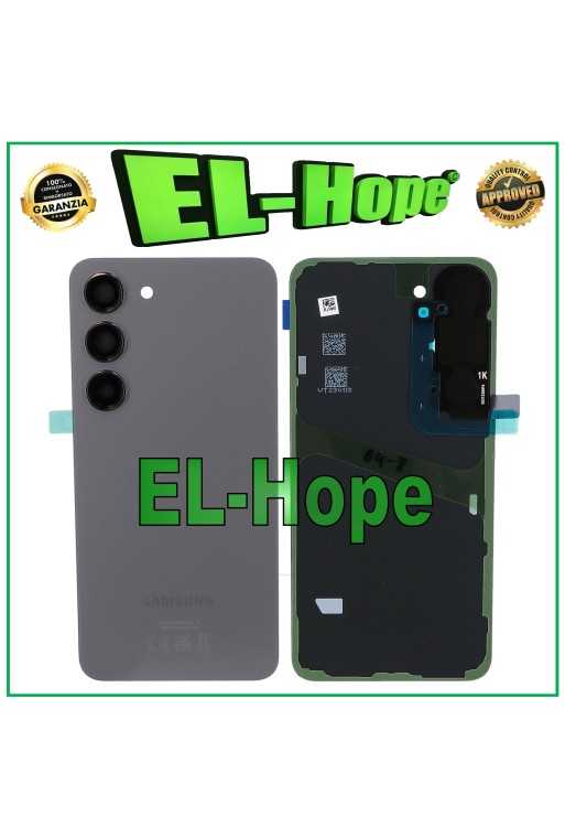 COPRI BATTERIA ORIGINALE SAMSUNG GALAXY S23 5G SM-S911B SCOCCA POSTERIORE GRIGIO COPRI BATTERIA ORIGINALE SAMSUNG GALAXY S23 5G SM-S911B SCOCCA POSTERIORE GRIGIO