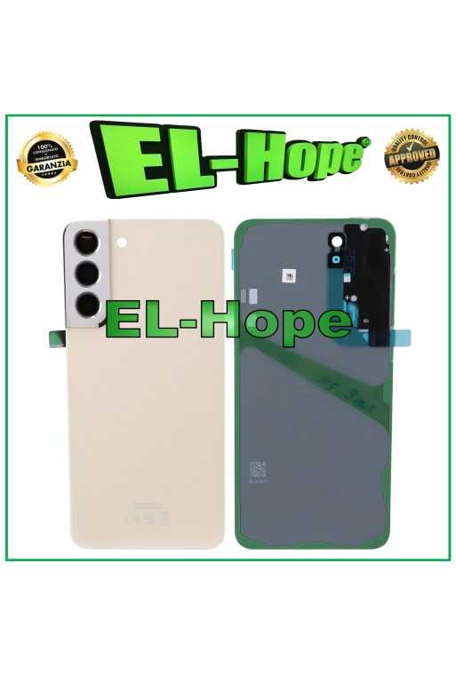 COPERCHIO BATTERIA ORIGINALE SAMSUNG GALAXY S22+ PLUS SM-S906 VETRO CASE CREMA COPERCHIO BATTERIA ORIGINALE SAMSUNG GALAXY S22+ PLUS SM-S906 VETRO CASE CREMA