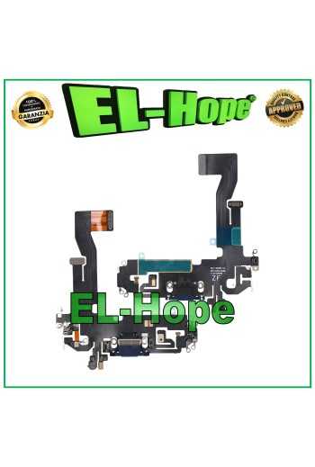 CONNETTORE RICARICA APPLE iPhone 12 /12 PRO FLAT FLEX MICROFONO DI CARICA BLU