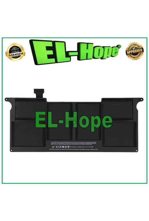 BATTERIA DI RICAMBIO A1495 A1406 PER APPLE MACBOOK AIR 11" A1465 A1370 4680 mAh BATTERIA DI RICAMBIO A1495 A1406 PER APPLE MACBOOK AIR 11" A1465 A1370 4680 mAh