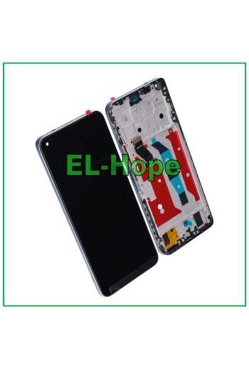 DISPLAY LCD FRAME PER HUAWEI HONOR 50 LITE NTN-LX1 L22 TOUCH SCREEN VETRO SILVER