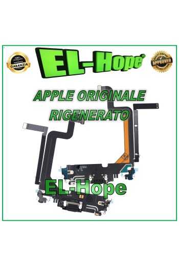 FLAT CONNETTORE CARICA RIGENERATO ORIGINALE APPLE IPHONE 14 PRO MAX NERO