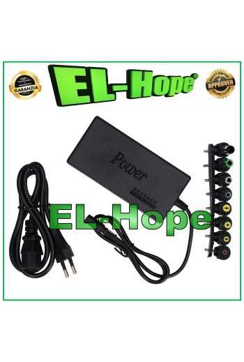 ALIMENTATORE UNIVERSALE PC NOTEBOOK DC 12V / 15V / 16V / 18V / 19V / 20V / 24V