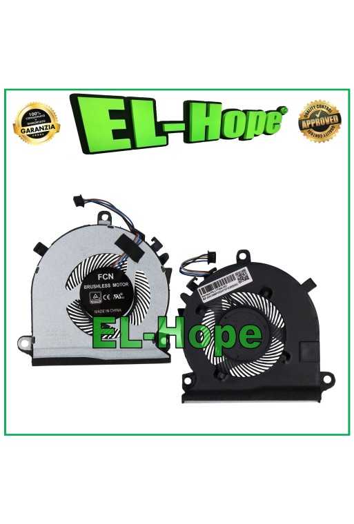 VENTOLA FAN CPU L77560-001 PER NOTEBOOK HP PAVILION GAMING SERIE 15-EC 4 PIN VENTOLA FAN CPU L77560-001 PER NOTEBOOK HP PAVILION GAMING SERIE 15-EC 4 PIN