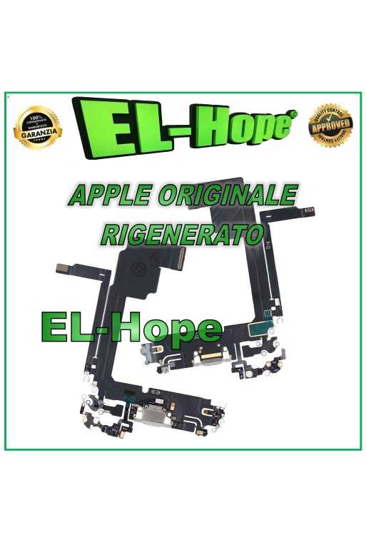 FLAT CONNETTORE CARICA RIGENERATO ORIGINALE APPLE IPHONE 15 PRO MAX BIANCO FLAT CONNETTORE CARICA RIGENERATO ORIGINALE APPLE IPHONE 15 PRO MAX BIANCO
