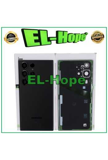 SCOCCA COPRI COPERCHIO BATTERIA ORIGINALE SAMSUNG GALAXY S23 ULTRA SM-S918B NERO