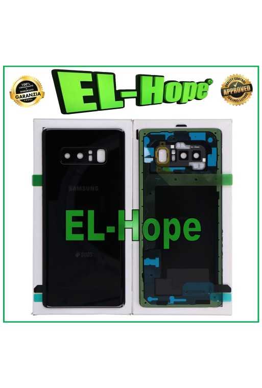 COPRI BATTERIA ORIGINALE SAMSUNG GALAXY NOTE 8 SM-N950 COPERCHIO POSTERIORE NERO COPRI BATTERIA ORIGINALE SAMSUNG GALAXY NOTE 8 SM-N950 COPERCHIO POSTERIORE NERO