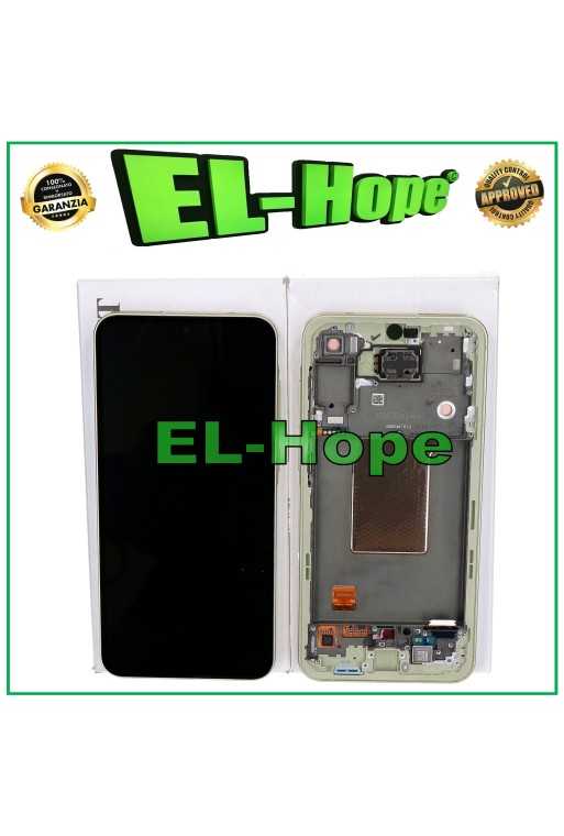 DISPLAY TOUCH LCD OLED ORIGINALE SAMSUNG GALAXY A55 5G 2024 SM-A556 FRAME GIALLO DISPLAY TOUCH LCD OLED ORIGINALE SAMSUNG GALAXY A55 5G 2024 SM-A556 FRAME GIALLO