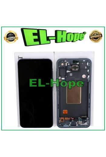 DISPLAY TOUCH OLED ORIGINALE SAMSUNG GALAXY A55 5G 2024 SM-A556 FRAME NERO NAVY
