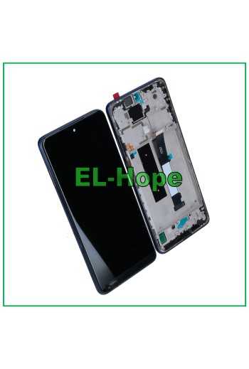 DISPLAY FRAME LCD PER XIAOMI MI 10T LITE M2007J17G TOUCH SCHERMO ASSEMBLATO BLU