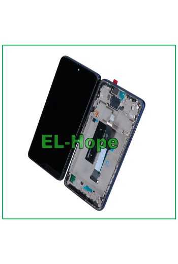 DISPLAY FRAME LCD PER XIAOMI MI 10T LITE M2007J17G TOUCH SCHERMO ASSEMBLATO BLU