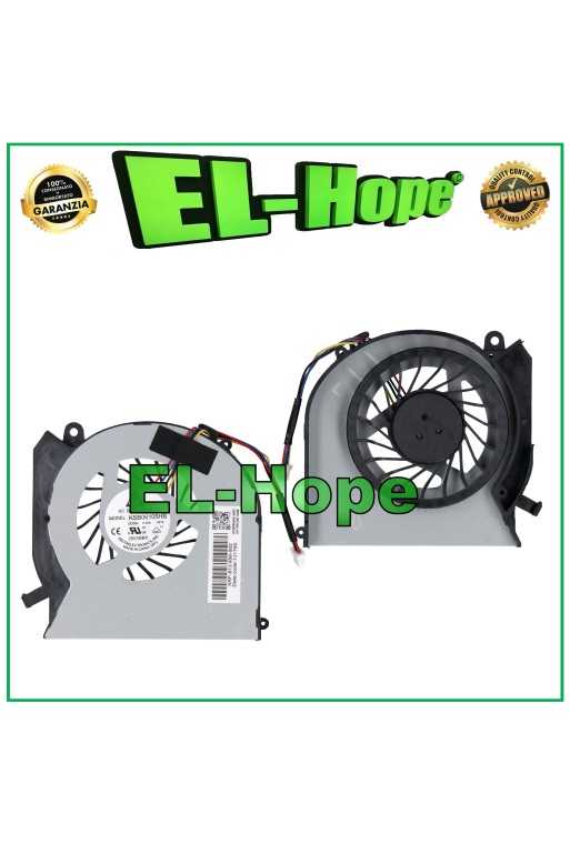 VENTOLA FAN CPU KSB06105HB PER NOTEBOOK HP DC28000GAR0 XRF2 DV6 7000 DV7 4 PIN VENTOLA FAN CPU KSB06105HB PER NOTEBOOK HP DC28000GAR0 XRF2 DV6 7000 DV7 4 PIN