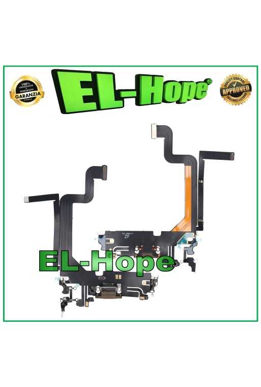 CONNETTORE RICARICA APPLE iPhone 14 PRO MAX FLAT FLEX MICROFONO CARICA ORO GOLD CONNETTORE RICARICA APPLE iPhone 14 PRO MAX FLAT FLEX MICROFONO CARICA ORO GOLD