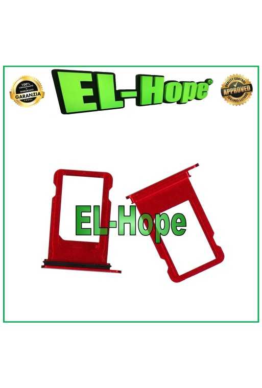 SLOT CARRELLO VANO PORTA NANO SCHEDA SIM PER APPLE IPHONE 8 8G 8+ PLUS ROSSO SLOT CARRELLO VANO PORTA NANO SCHEDA SIM PER APPLE IPHONE 8 8G 8+ PLUS ROSSO