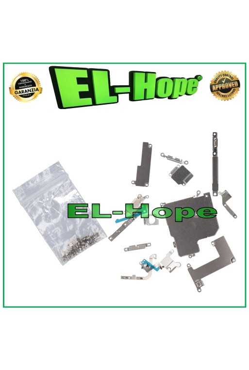 SET KIT COMPLETO VITI SUPPORTI STAFFE SCHERMATURE INTERNE PER IPHONE 13 PRO MAX SET KIT COMPLETO VITI SUPPORTI STAFFE SCHERMATURE INTERNE PER IPHONE 13 PRO MAX