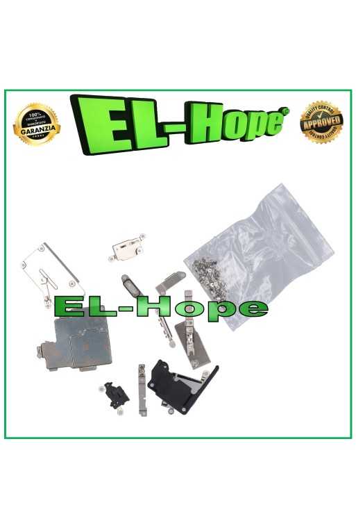 SET KIT COMPLETO VITI SUPPORTI STAFFE SCHERMATURE INTERNE PER IPHONE 12 SET KIT COMPLETO VITI SUPPORTI STAFFE SCHERMATURE INTERNE PER IPHONE 12