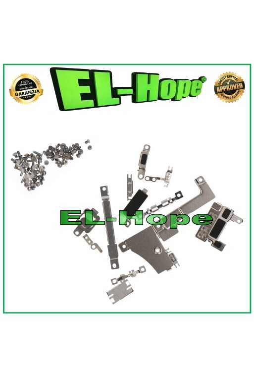 SET KIT COMPLETO VITI SUPPORTI STAFFE SCHERMATURE INTERNE PER IPHONE 15 PLUS SET KIT COMPLETO VITI SUPPORTI STAFFE SCHERMATURE INTERNE PER IPHONE 15 PLUS