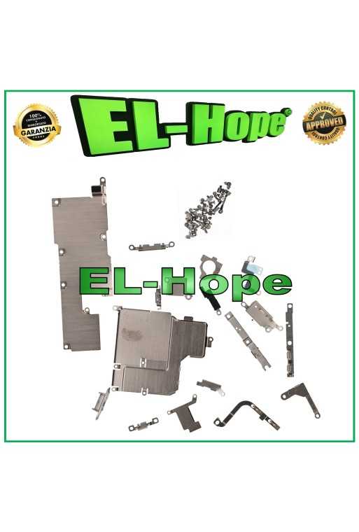 SET KIT COMPLETO VITI SUPPORTI STAFFE SCHERMATURE INTERNE PER IPHONE 13 PRO MAX SET KIT COMPLETO VITI SUPPORTI STAFFE SCHERMATURE INTERNE PER IPHONE 13 PRO MAX