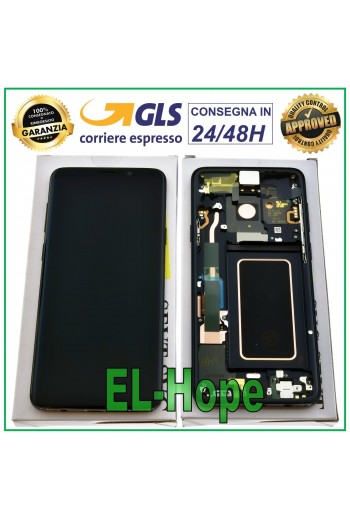 DISPLAY LCD ORIGINALE SAMSUNG GALAXY S9+ SM-G965F PLUS TOUCH SCREEN NERO BLACK
