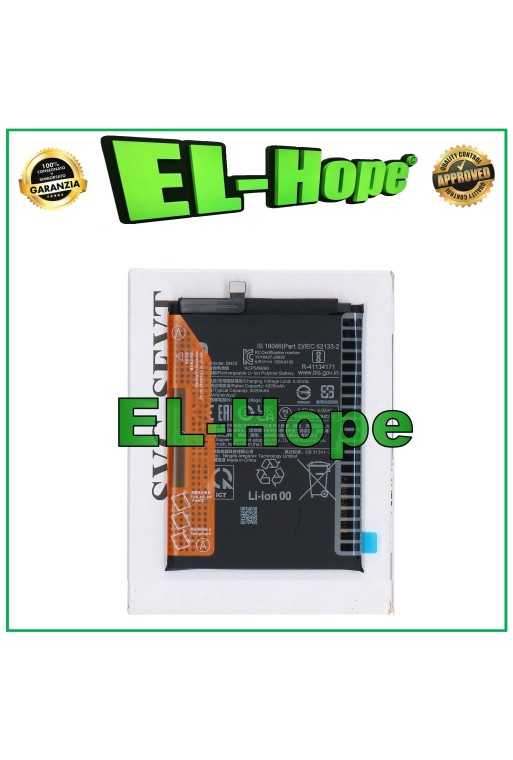 BATTERIA ORIGINALE SERVICE BN53 XIAOMI REDMI NOTE 9S M2003J6 M2003J6A1G 5020 mAh