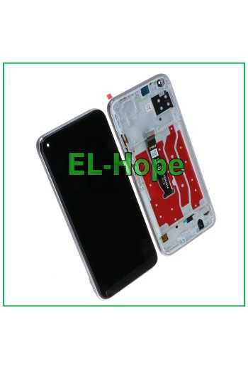 DISPLAY LCD + FRAME PER HUAWEI P40 LITE JNY-L21A LX1 TOUCH SCREEN VETRO SILVER