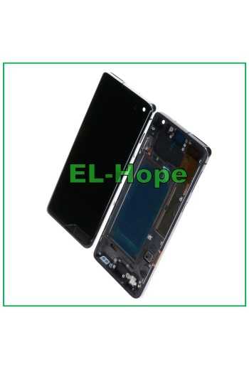 DISPLAY LCD OLED + FRAME PER SAMSUNG GALAXY S10 SM-G973F TOUCH SCREEN VETRO NERO