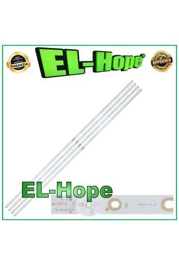 KIT 4 BARRE 8 LED PER TV 43" PHILIPS LBM430M0801-BW-3 L/R LB43104 43PUS616212 